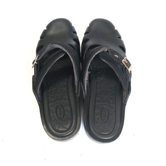 DR. SCHOLL'S Women's Black Dance On Strap Slip On Clogs Size 11M - Picture 8 of 10